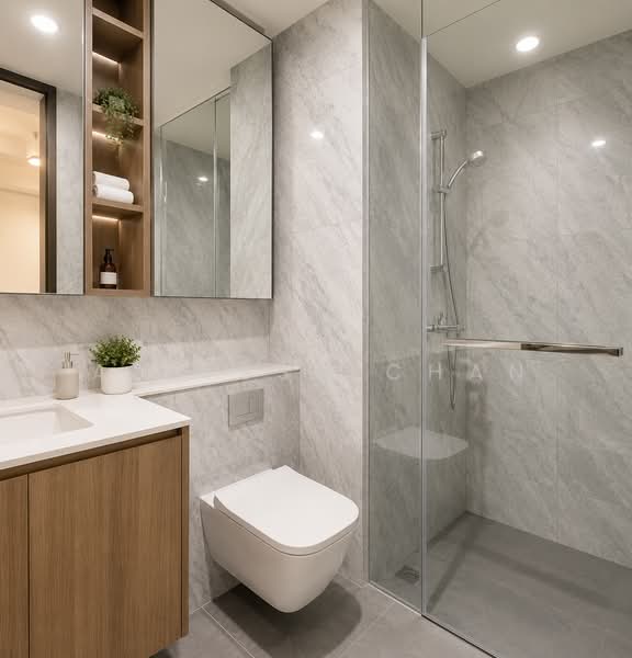 The Watergardens at Canberra, 45 Canberra Drive, 4 Bedrooms, 1,302 sqft, Condominium For Sale, by Allyssa Chan, 500163247 - Bathroom - PropertyGuru.com.sg