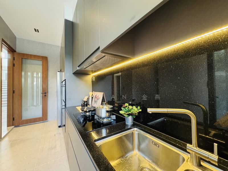 Brand New Terrace, 4 levels with Lift, 6 bedrooms ensuite, park 2 cars inside, near to Sembawang Beach, call 8130 3636 to view, 6 Bedrooms, 4,834 sqft, Terraced House For Sale, by Kim Yan 金燕, 500163295 - Kitchen - PropertyGuru.com.sg