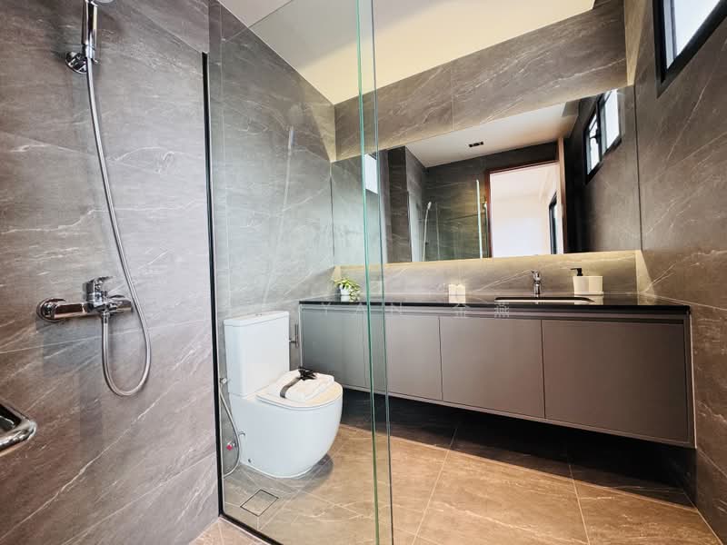 Brand New Terrace, 4 levels with Lift, 6 bedrooms ensuite, park 2 cars inside, near to Sembawang Beach, call 8130 3636 to view, 6 Bedrooms, 4,834 sqft, Terraced House For Sale, by Kim Yan 金燕, 500163295 - PropertyGuru.com.sg