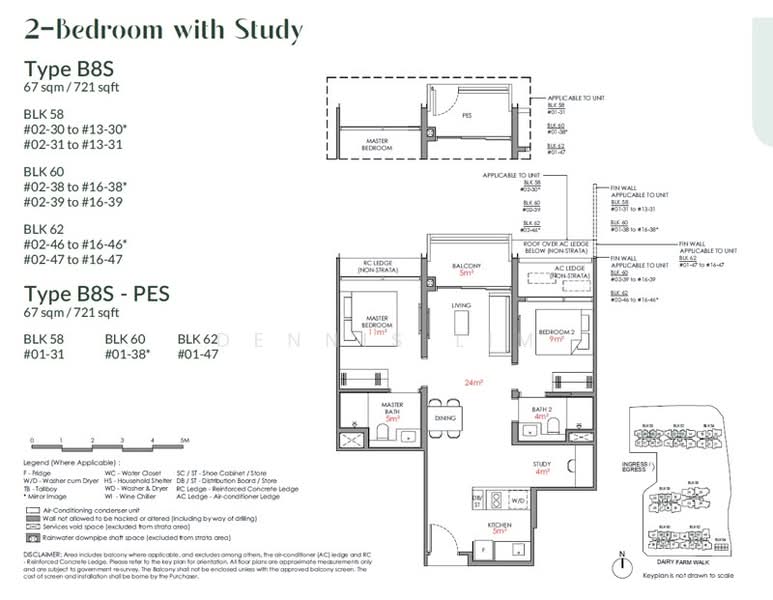 Narra Residences, 50 Dairy Farm Walk, 2 Bedrooms, 721 sqft, Condominium For Sale, by Dennis Lim, 500163476 - PropertyGuru.com.sg