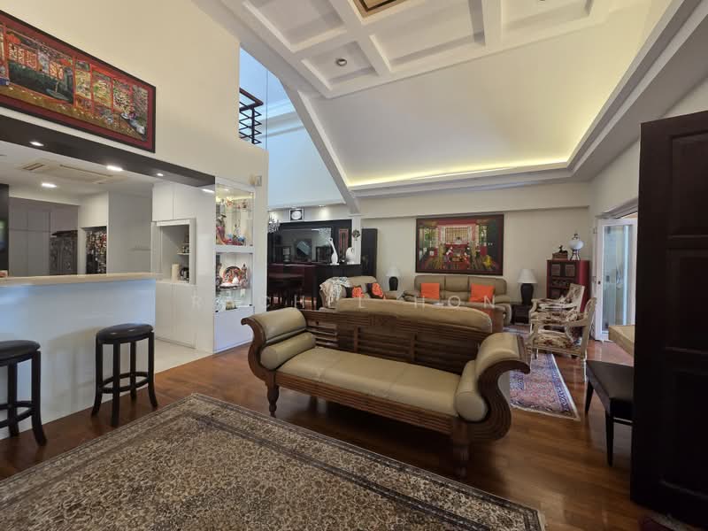 🌟 Elevated Tranquil Semi Detach 5 room 5 bath, Medway Drive, Crowhurst Drive, Bodmin Drive, Brockhampton Drive, Bloxhome Drive, Borthwick Drive, Blandford, Farleigh Avenue, Chartwell Drive, Walmer Drive, Lorong Chuan, Serangoon Garden Estate, Serangoon Garden Way, 5 Bedrooms, 5,000 sqft, Semi-Detached House For Sale, by Rachel Hon, 500163650 - Living Room - PropertyGuru.com.sg