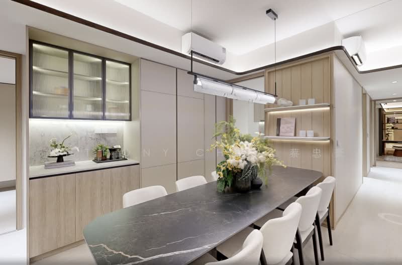 Bloomsbury Residences, 61 Media Circle, 4 Bedrooms, 1,206 sqft, Apartment For Sale, by Anthony Chua 蔡忠豪, 500163653 - Dining Room - PropertyGuru.com.sg