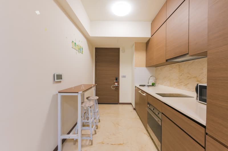 Queens Peak, 3 Dundee Road, 1 Bedroom, 441 sqft, Condominium For Rent, by Ian Chua, 500163707 - Kitchen - PropertyGuru.com.sg