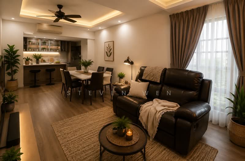 Chiltern Park, 135 Serangoon Avenue 3, 3 Bedrooms, 1,475 sqft, Condominium For Sale, by Steven Wen, 500163737 - Living Room - PropertyGuru.com.sg