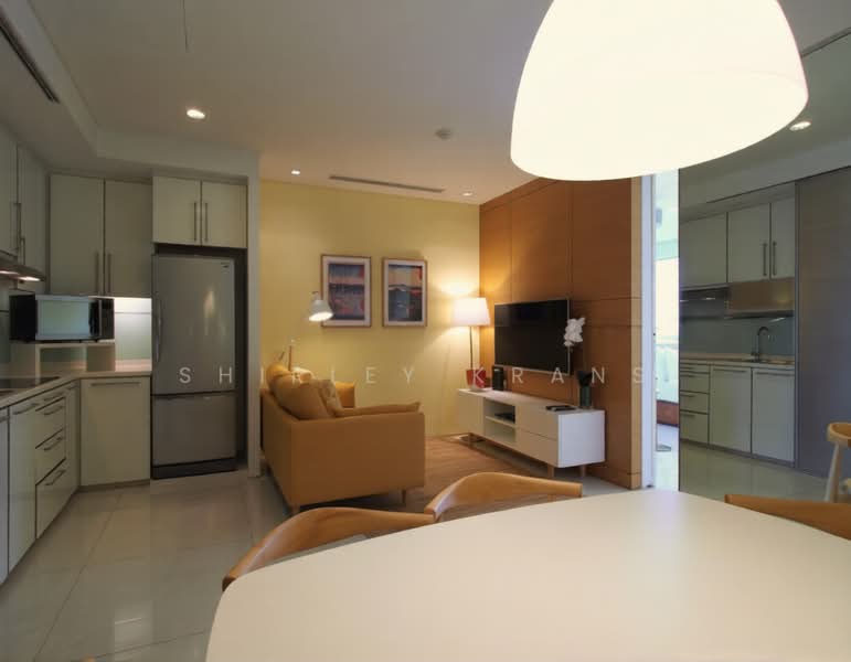 One North Bridge, 1 North Bridge Road, 1 Bedroom, 495 sqft, Apartment For Rent, by Shirley Krans, 500163744 - Living Room - PropertyGuru.com.sg