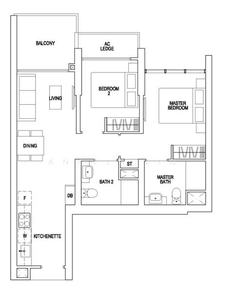 Parc Riviera, 101 West Coast Vale, 2 Bedrooms, 710 sqft, Condominium For Rent, by Angela Lim, 500163759 - PropertyGuru.com.sg