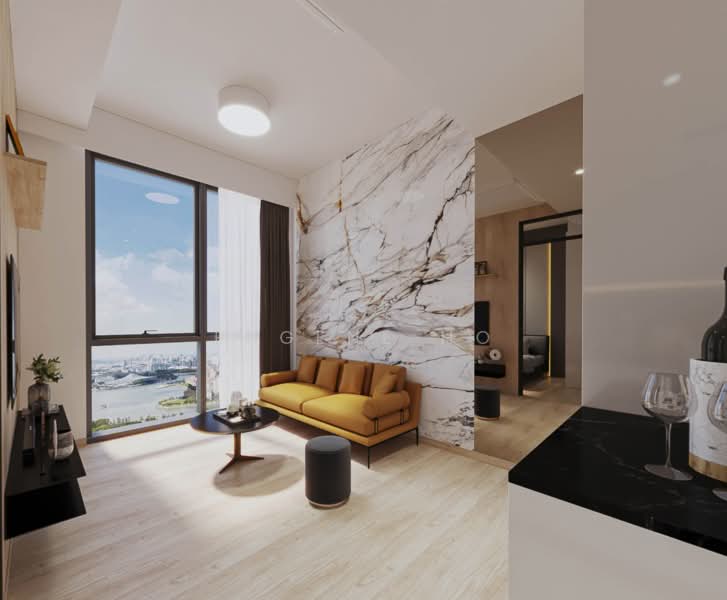 Midtown Bay, 120 Beach Road, 3 Bedrooms, 990 sqft, Condominium For Sale, by Eugene Ho, 500163793 - Living Room - PropertyGuru.com.sg