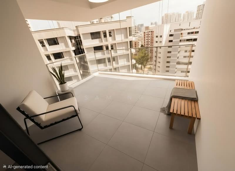 Cityscape at Farrer Park, 101 Mergui Road, 2 Bedrooms, 990 sqft, Condominium For Sale, by Sam Ng, 500163958 - Balcony - PropertyGuru.com.sg