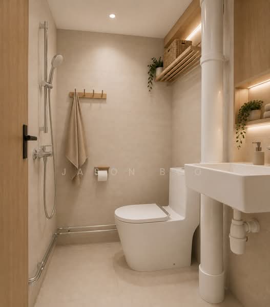 24 Balam Road, 24 Balam Road, 2 Bedrooms, 646 sqft, HDB Flat For Sale, by Jason Boo, 500163987 - Bathroom - PropertyGuru.com.sg