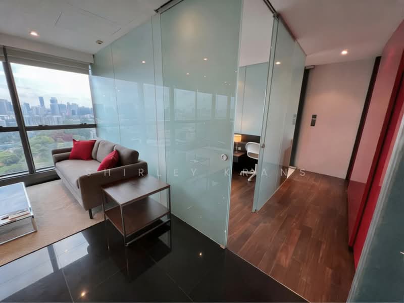 One North Bridge, 1 North Bridge Road, 2 Bedrooms, 667 sqft, Apartment For Rent, by Shirley Krans, 500164008 - Living Room - PropertyGuru.com.sg
