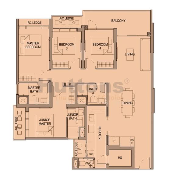 Sceneca Residence, Tanah Merah Kechil Link, 4 Bedrooms, 1,518 sqft, Condominium For Rent, by Cheryl Soh, 500164086 - PropertyGuru.com.sg