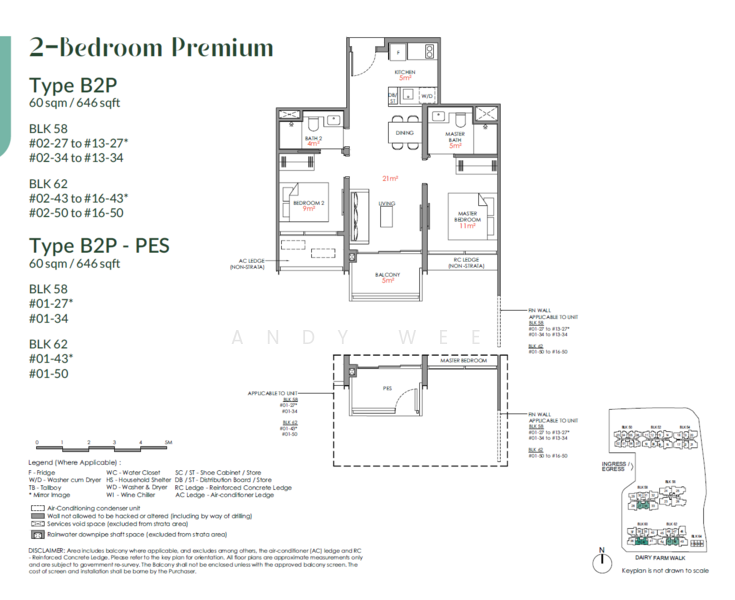 Narra Residences, 50 Dairy Farm Walk, 2 Bedrooms, 646 sqft, Condominium For Sale, by Andy Wee, 500164157 - PropertyGuru.com.sg