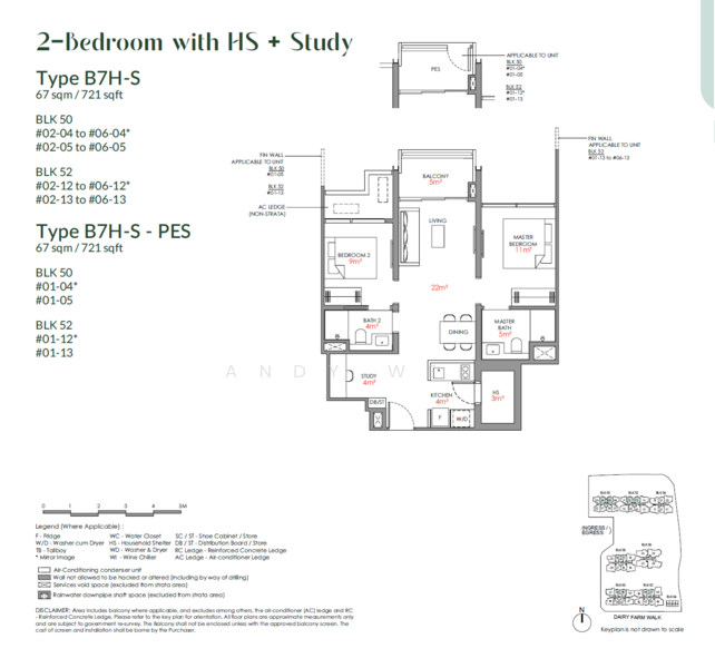Narra Residences, 50 Dairy Farm Walk, 2 Bedrooms, 721 sqft, Condominium For Sale, by Andy Wee, 500164160 - PropertyGuru.com.sg