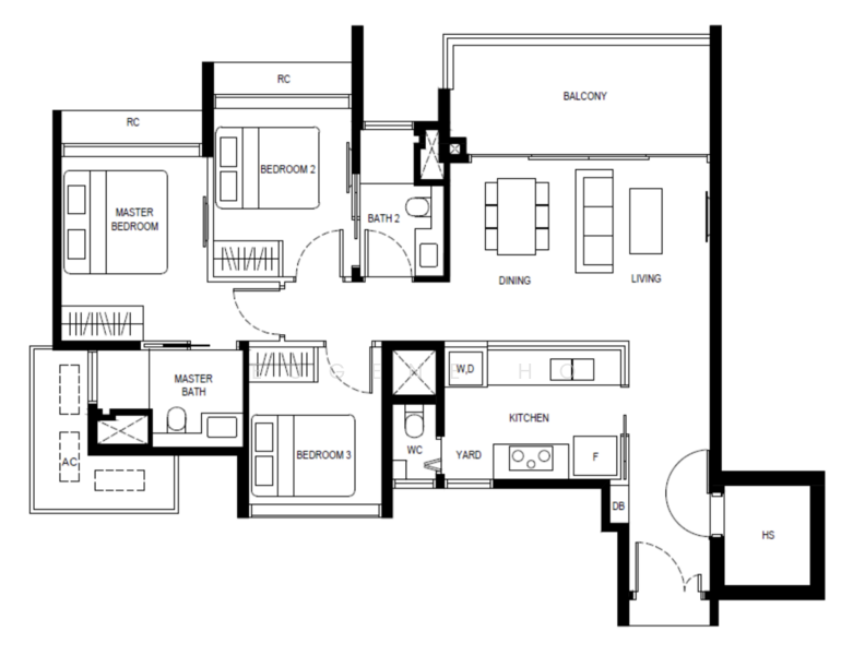 Kassia, 31 Flora Drive, 3 Bedrooms, 1,055 sqft, Condominium For Sale, by Eugene Ho, 500164187 - PropertyGuru.com.sg