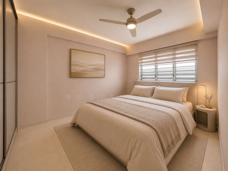 310 Hougang Avenue 5, 310 Hougang Avenue 5, 3 Bedrooms, 1,055 sqft, HDB Flat For Sale, by Scott Loh, 500164202 - Common Bedroom 2 (AI staging) - PropertyGuru.com.sg