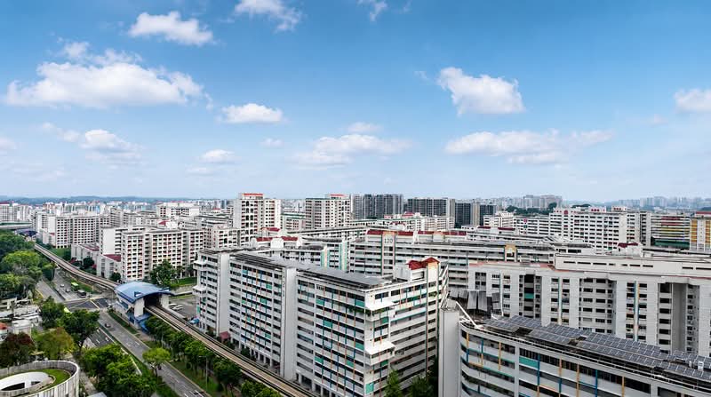 Sol Acres, 6 Choa Chu Kang Grove, 3 Bedrooms, 1,098 sqft, Executive Condominium For Sale, by Sky Chiu, 500164208 - Breathtaking View from Entrance Balcony - PropertyGuru.com.sg