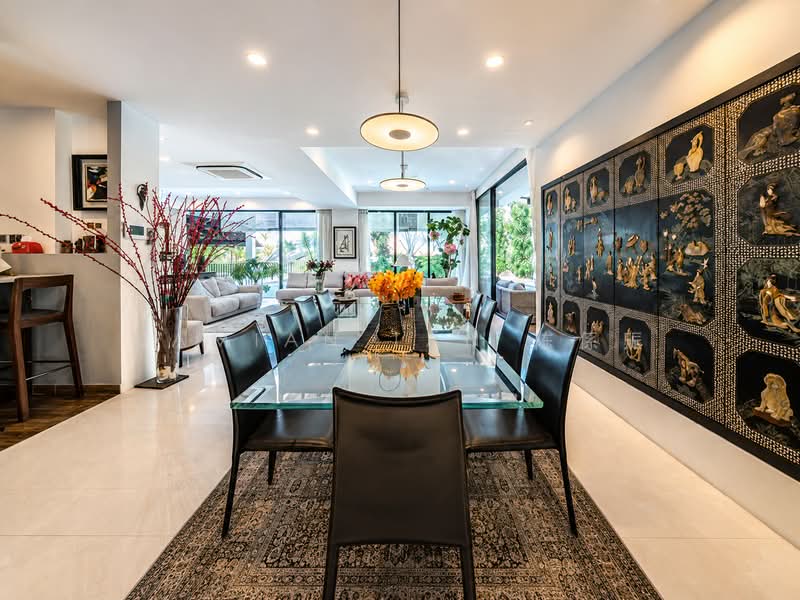 ⭐️ELEVATED HILLTOP W/ UNBLOCKED VIEW | CUL-DE-SAC | NAMLY PRECINCT | RENOVATED | PRICED TO SELL⭐️, Namly Place Shamrock Park Grove Avenue Garden Rise Ming Teck Sixth Avenue Jalan Haji Alias Coronation Lim Tai See Allamanda Ampang Siantan Duchess Lantana Lasia Maple Oak Cypress Redwood Elm Fir Lemon Lily Lotus Holland Henry Sinai Moonbeam Jelita, 5 Bedrooms, 5,000 sqft, Detached House For Sale, by Damian Tan 陈係赈, 500164273 - Dining Room - PropertyGuru.com.sg