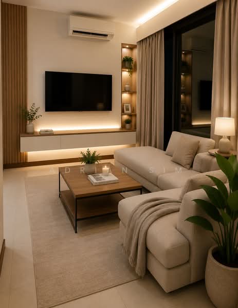 Avant Residences, 10 Aljunied Rd, 2 Bedrooms, 527 sqft, Apartment For Sale, by Adrian Sim, 500164284 - Living Room - PropertyGuru.com.sg