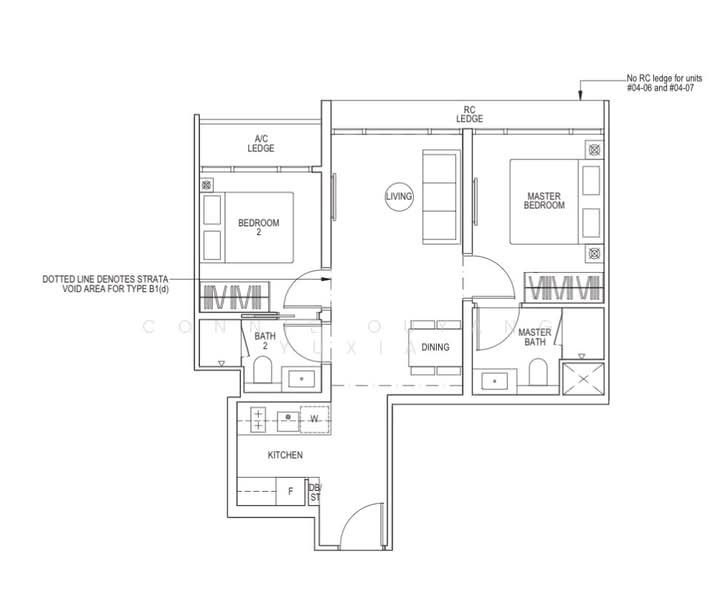 Piccadilly Grand, 3 Northumberland Road, 2 Bedrooms, 646 sqft, Condominium For Sale, by Connie Ouyang Yuxia, 500164369 - PropertyGuru.com.sg