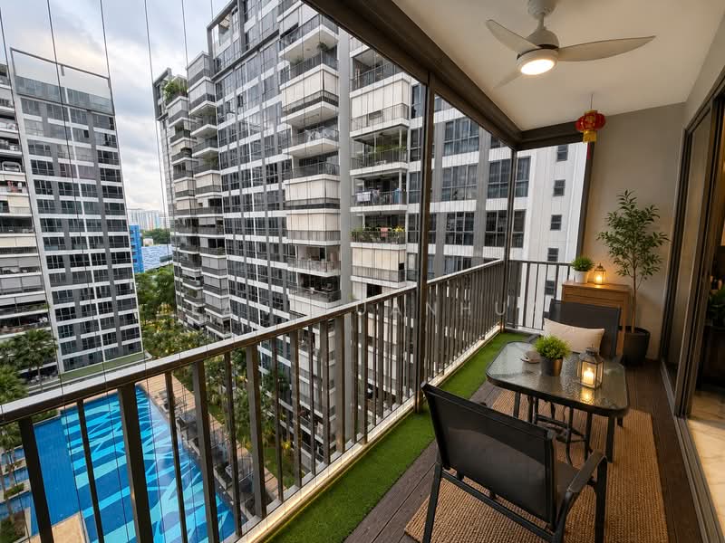 Waterwoods, 21 Punggol Field Walk, 3 Bedrooms, 1,044 sqft, Executive Condominium For Sale, by Lean Guanhua, 500164445 - Balcony - PropertyGuru.com.sg