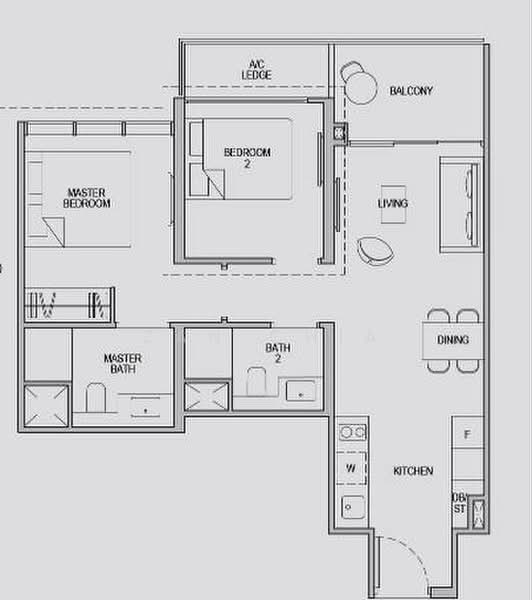 Kopar At Newton, 8 Makeway Avenue, 2 Bedrooms, 689 sqft, Condominium For Sale, by Zan Chia, 500164537 - PropertyGuru.com.sg