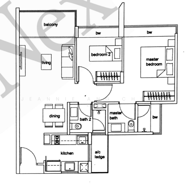 Hundred Trees, 95 West Coast Drive, 2 Bedrooms, 786 sqft, Condominium For Sale, by Jeannie Ang Cheng Li, 500164541 - PropertyGuru.com.sg