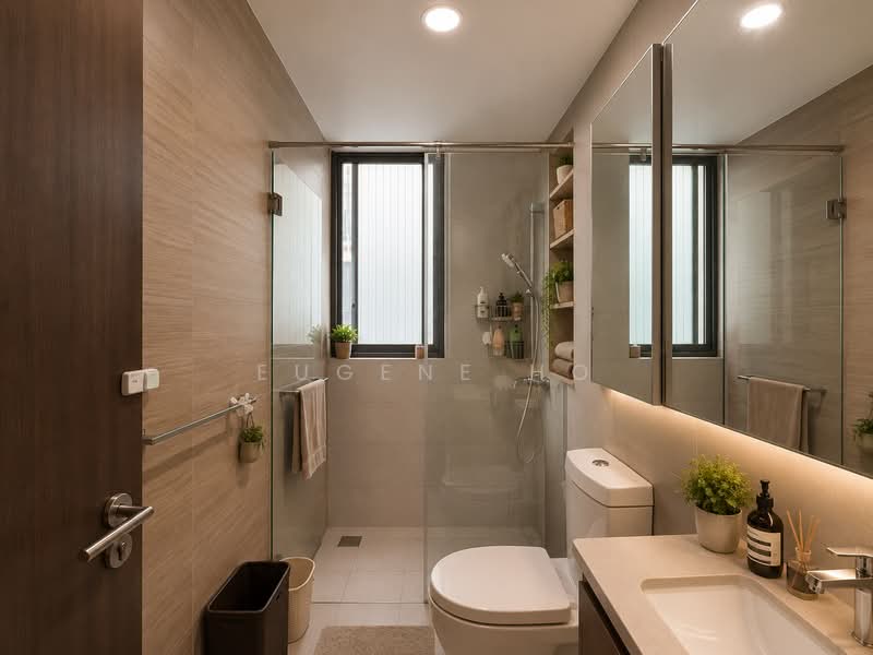 Foresque Residences, 101 Petir Road, 4 Bedrooms, 1,281 sqft, Condominium For Sale, by Eugene Ho, 500164547 - Bathroom - PropertyGuru.com.sg