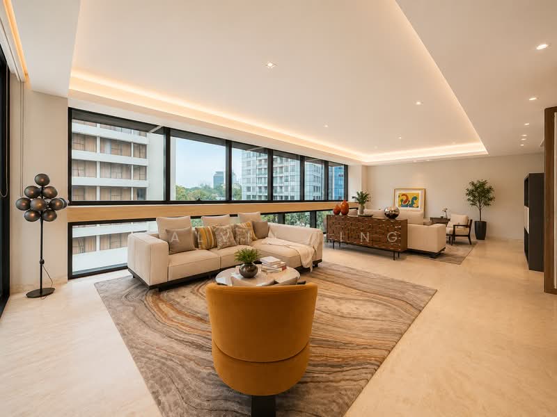 Hana, 8 Tomlinson Road, 4 Bedrooms, 3,531 sqft, Apartment For Rent, by Calvin Ting, 500164585 - Living Room - PropertyGuru.com.sg