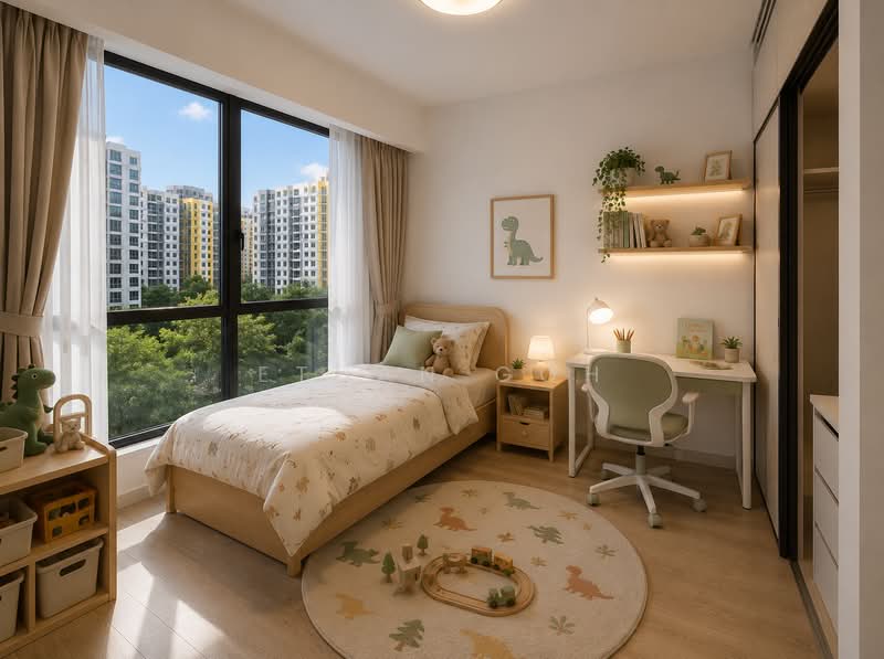 Riverfront Residences, 51 Hougang Avenue 7, 3 Bedrooms, 915 sqft, Condominium For Rent, by Ethan Goh, 500164589 - Bedroom - PropertyGuru.com.sg
