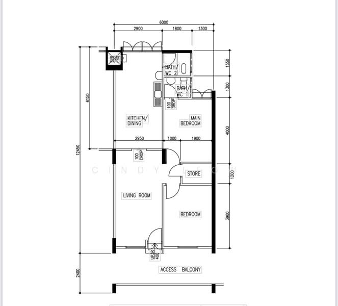 210 New Upper Changi Road, 210 New Upper Changi Road, 2 Bedrooms, 1,109 sqft, HDB Flat For Sale, by Cindy Leow, 500164594 - PropertyGuru.com.sg