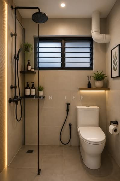 154 Woodlands Street 13, 154 Woodlands Street 13, 3 Bedrooms, 1,001 sqft, HDB Flat For Sale, by Jen Lee, 500164595 - Bathroom - PropertyGuru.com.sg
