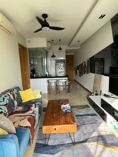Waterfront Isle, 738 Bedok Reservoir Road, 1 Bedroom, 592 sqft, Condominium For Rent, by Peggy Lee, 500164643 - Living Room - PropertyGuru.com.sg