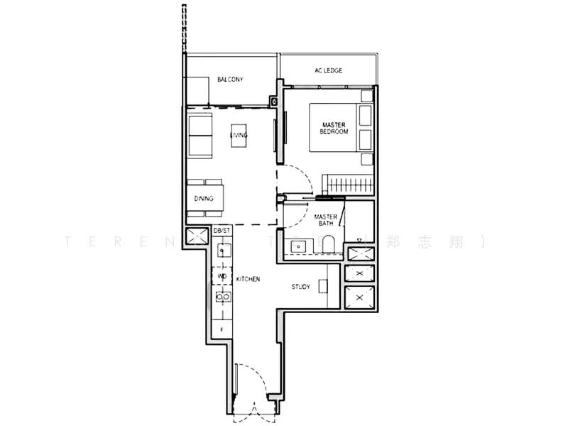 Tembusu Grand, 92 Jalan Tembusu, 1 Bedroom, 527 sqft, Condominium For Rent, by Terence Tee (郑志翔), 500164680 - PropertyGuru.com.sg