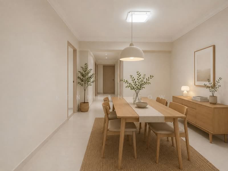 520 Jelapang Road, 520 Jelapang Road, 4 Bedrooms, 1,518 sqft, HDB Flat For Sale, by Kenneth Kow, 500164686 - Scandinavian decor - Dining Room - PropertyGuru.com.sg
