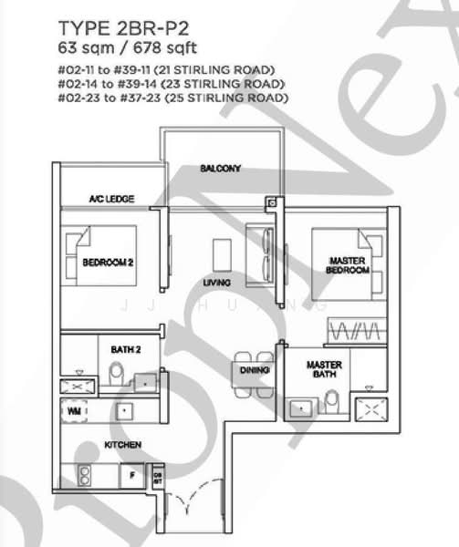 Stirling Residences, 21 Stirling Road, 2 Bedrooms, 678 sqft, Condominium For Sale, by JJ Huang, 500164707 - PropertyGuru.com.sg