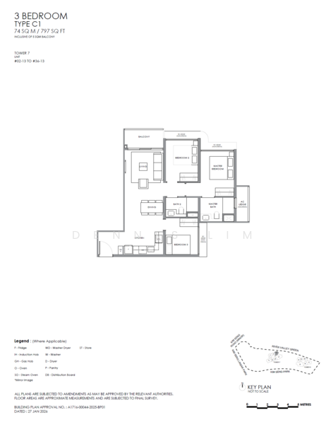 River Modern, River Galley Green, 3 Bedrooms, 797 sqft, Condominium For Sale, by Dennis Lim, 500164742 - PropertyGuru.com.sg
