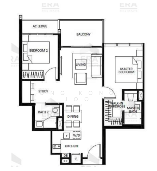 The Lilium, 31 How Sun Road, 2 Bedrooms, 710 sqft, Condominium For Sale, by Ong Kong Joo, 500164791 - PropertyGuru.com.sg