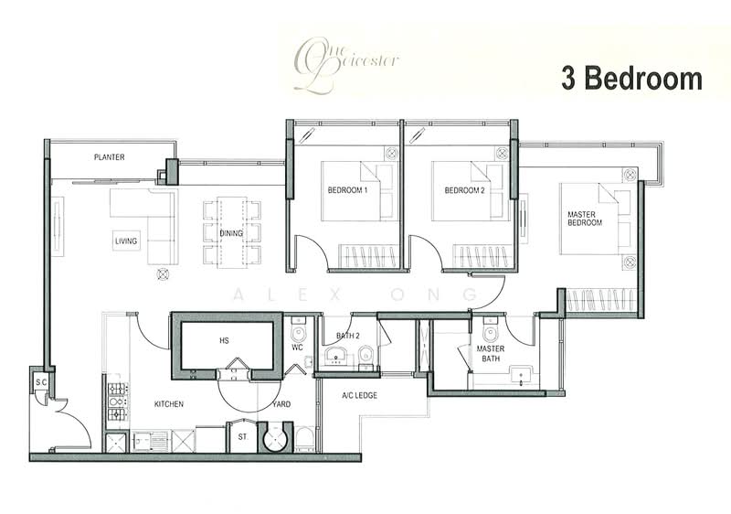 One Leicester, 1 Leicester Road, 3 Bedrooms, 1,152 sqft, Condominium For Sale, by Alex Ong, 500164870 - PropertyGuru.com.sg