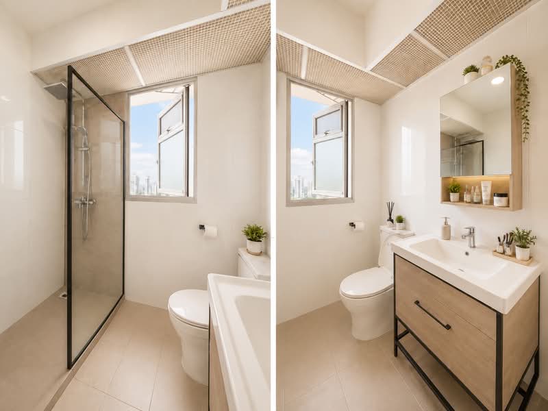 228B Ang Mo Kio Street 23, 228B Ang Mo Kio Street 23, 3 Bedrooms, 1,216 sqft, HDB Flat For Sale, by TT Lum, 500164958 - Bathroom - PropertyGuru.com.sg
