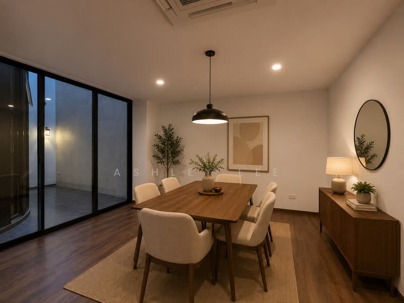 Greenridge, Eng Kong, , 6 Bedrooms, 3,400 sqft, Terraced House For Rent, by Ashley Lee, 500165041 - Dining Room with AI furniture - PropertyGuru.com.sg