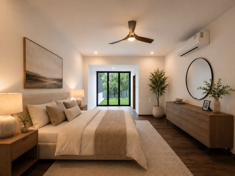 Greenridge, Eng Kong, , 6 Bedrooms, 3,400 sqft, Terraced House For Rent, by Ashley Lee, 500165041 - Master Bedroom Ensuite with AI furniture - PropertyGuru.com.sg