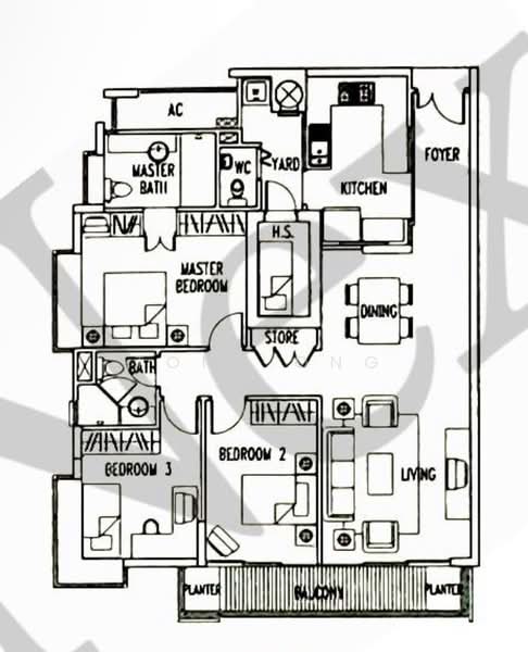 Treasure Place, 61 Lorong Sarhad, 3 Bedrooms, 1,324 sqft, Condominium For Rent, by Tony Ong, 500165045 - PropertyGuru.com.sg