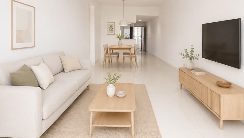Treasure Place, 61 Lorong Sarhad, 3 Bedrooms, 1,324 sqft, Condominium For Rent, by Tony Ong, 500165045 - Living Room - PropertyGuru.com.sg