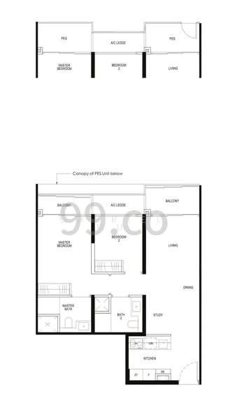 Daintree Residence, 11A Toh Tuck Road, 2 Bedrooms, 775 sqft, Condominium For Sale, by Gabriel Wu, 500165274 - PropertyGuru.com.sg
