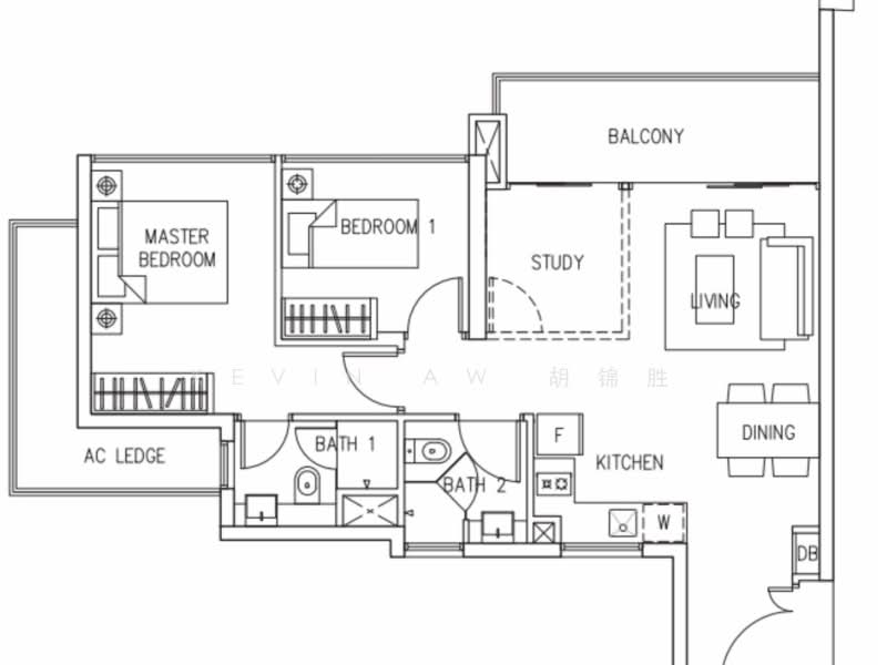 Eight Riversuites, 8 Whampoa East, 2 Bedrooms, 807 sqft, Condominium For Sale, by Kevin Aw 胡锦胜, 500165280 - PropertyGuru.com.sg