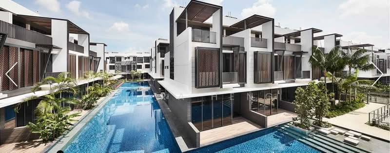 🌟 Limited ⏳️ Promo! 3.5 Storey + Pool + Gym. Park 2 cars, Landed-Condo Hybrid @ Seletar Hills, Yio Chu Kang | Lentor, 5 Bedrooms, 3,122 sqft, Terraced House For Sale, by Clara Heng, 500165347 - Exterior - PropertyGuru.com.sg