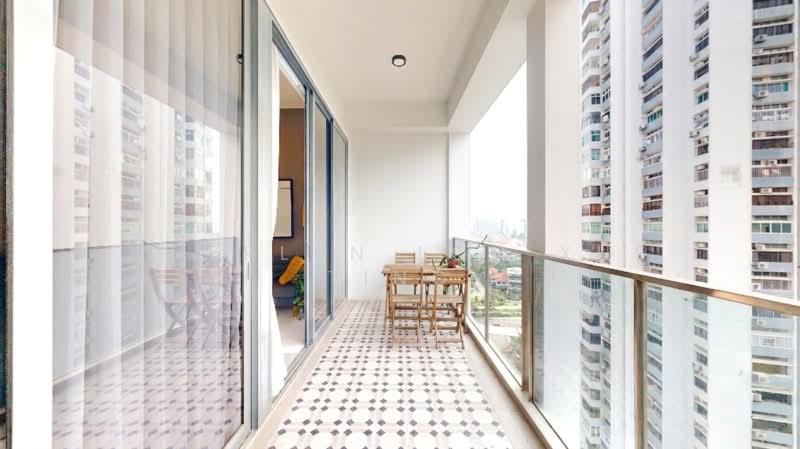 Nyon, 12 Amber Road, 2 Bedrooms, 721 sqft, Condominium For Sale, by Cherlyn Loh Xue Ting, 500165392 - Balcony - PropertyGuru.com.sg