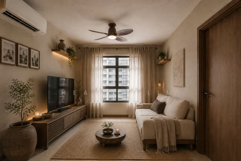 420B Northshore Drive, 420B Northshore Drive, 3 Bedrooms, 1,022 sqft, HDB Flat For Sale, by HEATHER LIM, 500165500 - Living Room - PropertyGuru.com.sg