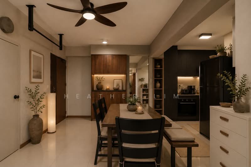 420B Northshore Drive, 420B Northshore Drive, 3 Bedrooms, 1,022 sqft, HDB Flat For Sale, by HEATHER LIM, 500165500 - Dining Room - PropertyGuru.com.sg