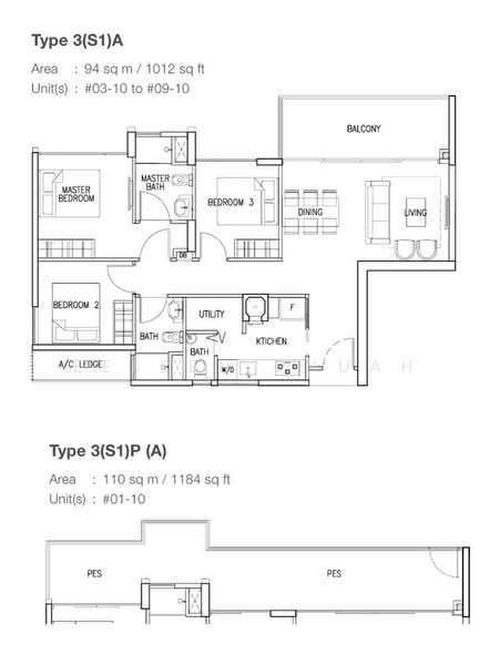 The Skywoods, 5 Dairy Farm Heights, 3 Bedrooms, 1,183 sqft, Condominium For Sale, by Eeleen Phuah, 500165518 - PropertyGuru.com.sg